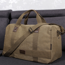 Canvas travel bag Mens hand luggage bag Business fitness bag Short trip travel bag Large capacity foldable sports bag