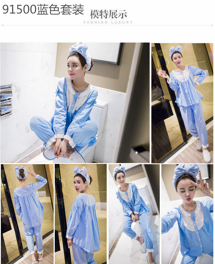 Pyjama pour femme      en Coton à manches - Ref 2996005 Image 22