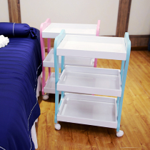 Minsee Han Style Beauty Tools Car Beauty Institute Recommend Cart Beauty Hair Beauty Chia Triple Shelf Solid Wood