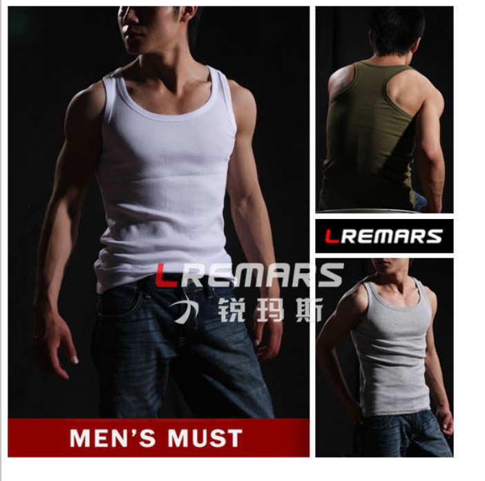 Li Rui Ma Si Áo vest nam Xia Chao phiên bản Hàn Quốc 5-3 nam có viền bó sát Quần bó sát thể thao - Lót áo ba lỗ tập gym