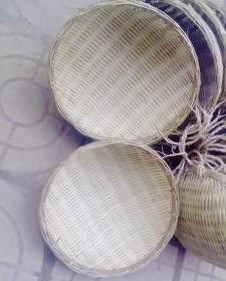 Sichuan folk handmade bamboo weaving craft, round fine weaving Shau Kei, hot pot restaurant, vegetable basket, hard to find in the market