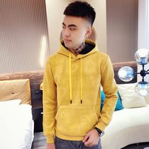 XS Plus small size hooded sweater men 155 Short S size Korean slim suede jacket slim short top