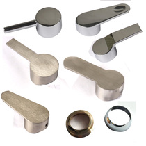 304 stainless steel faucet handle hot and cold faucet wire drawing hot and cold faucet switch dial hand plating light