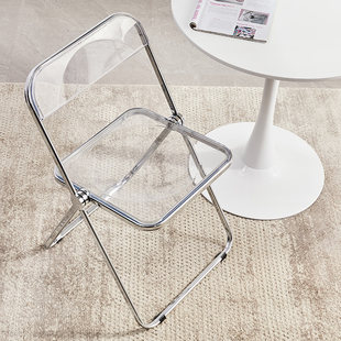 Transparent chair acrylic fashion internet celebrity clothing store photo chair simple home ins dining chair stool folding chair