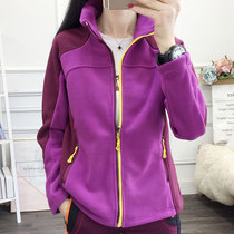 Outdoor fleece clothing autumn and winter lovers and men and women fleece cardigan thickened warm windproof breathable stormtrooper jacket liner