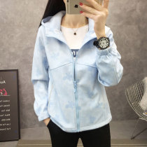 Outdoor autumn and winter hooded fleece jacket couple men and women cardigan warm soft shell clothing windproof breathable wear-resistant mountaineering clothing