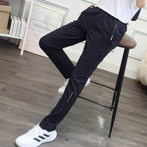 Sports outdoor womens black stormtrooper trousers spring and Autumn full elastic waist windproof slim wear-resistant hiking clothing