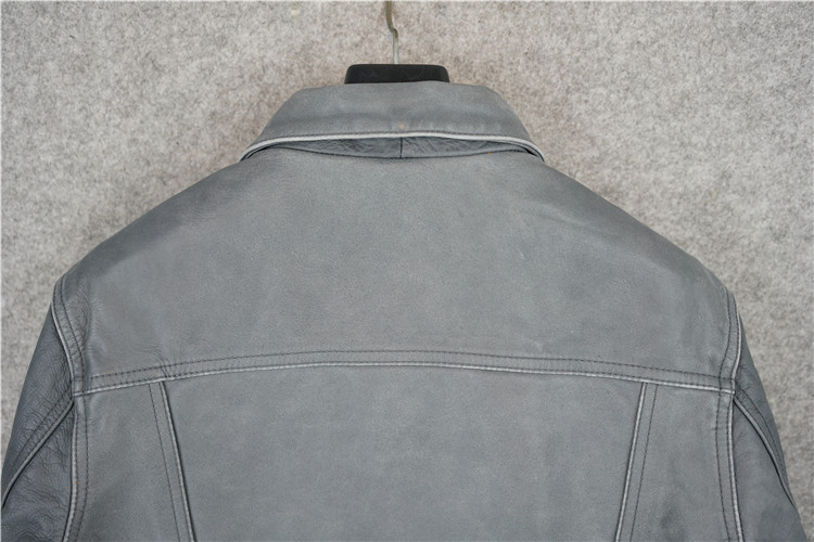 Xám xanh 1930S da denim retro không da ngựa da nam 506 phái sinh denim mỏng áo gió nam