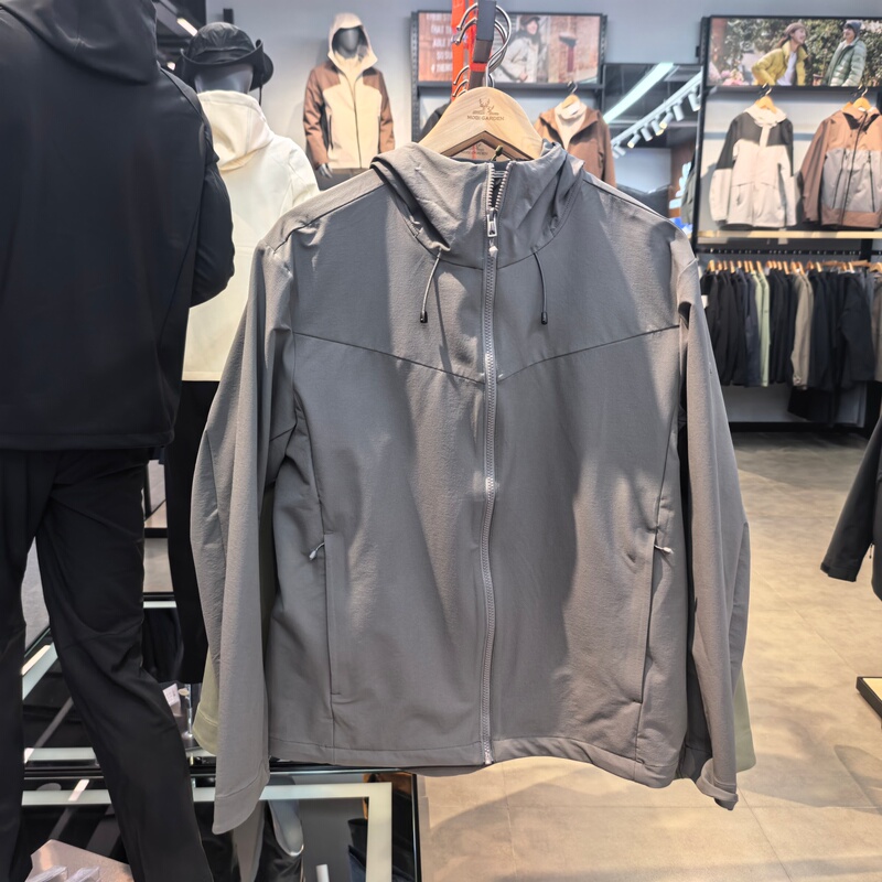 Mugaodi Stretch Jacket 2026 New Spring Men's Outdoor Hiking and Mountaineering Clothing Casual Hooded Cardigan Jacket