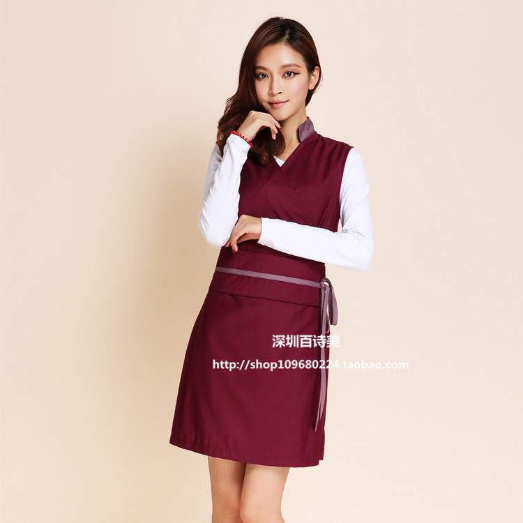 Book a beautician work clothes technician clothes Massage Uniform Physical Therapy Health Preservation Hall Work Clothes Hotel Tooling Summer-Taobao