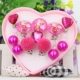 Bông tai trẻ em clip mà không xỏ lỗ tai pha lê trẻ em mặt dây tai em bé tai clip cô gái nhẫn công chúa nhẫn trang sức - Nhẫn