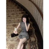 Атмосфера красоты Джилл Большой сестры/прозрачная внутри/Средняя вязаная рубашка/