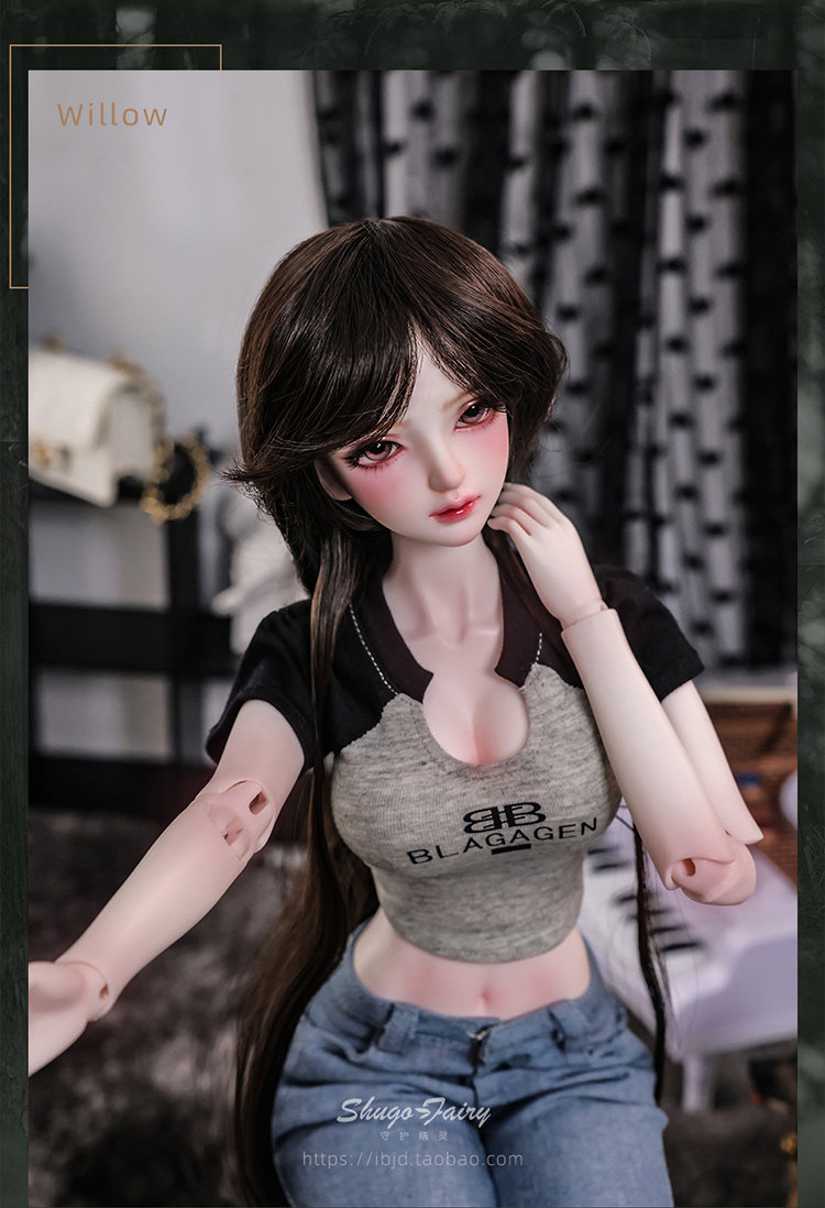 1/3 BJD Doll Ball Joint Doll Resin Women Girl Full Set Outfits Wig Birthday  Gift