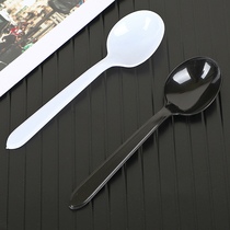 One-time spoon long-handled spoon roasted fairy grass fruit fishing soup spoon porridge spoon rice spoon fast food spoon packed takeaway spoon