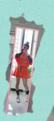 The effect of wearing a belt, please refer to the European version of the cotton T skirt