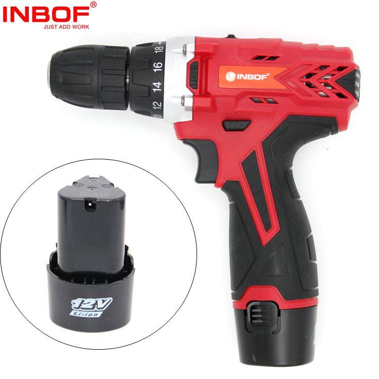 INBOF Yingbao T2 (12V)two-speed rechargeable lithium battery radio drill electric screwdriver new