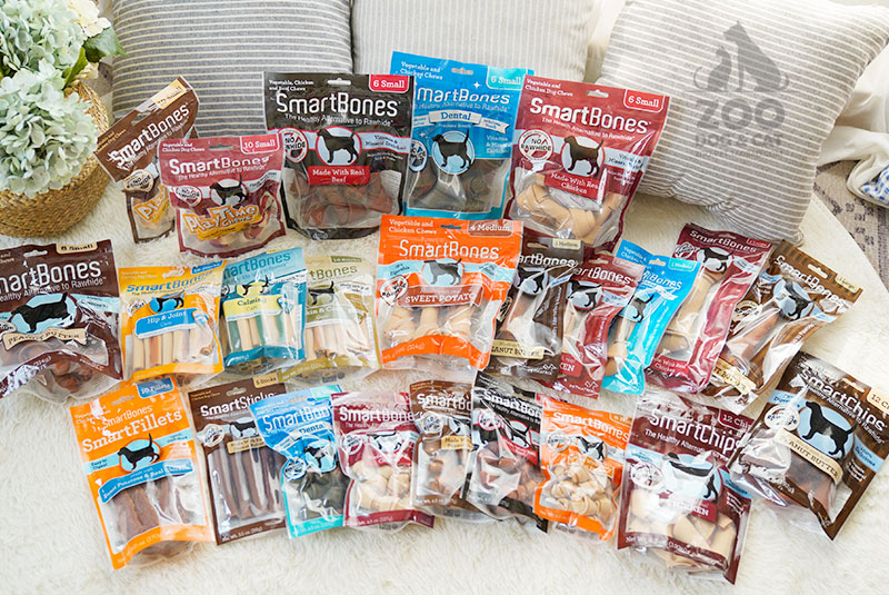 Zoo│ American SmartBones Clean Răng Clip Meat Bone Keo Pet Molar Stick Chicken Beef Dog Snacks - Đồ ăn vặt cho chó đồ ăn vặt cho chó