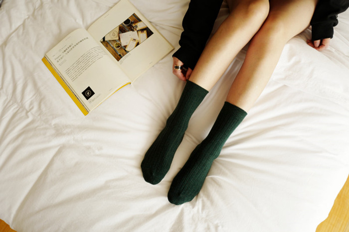 Mùa thu và mùa đông mới henny rue cảm ứng mềm bơm vớ len Nhật Bản tất vớ 38 đầy đủ tất chân