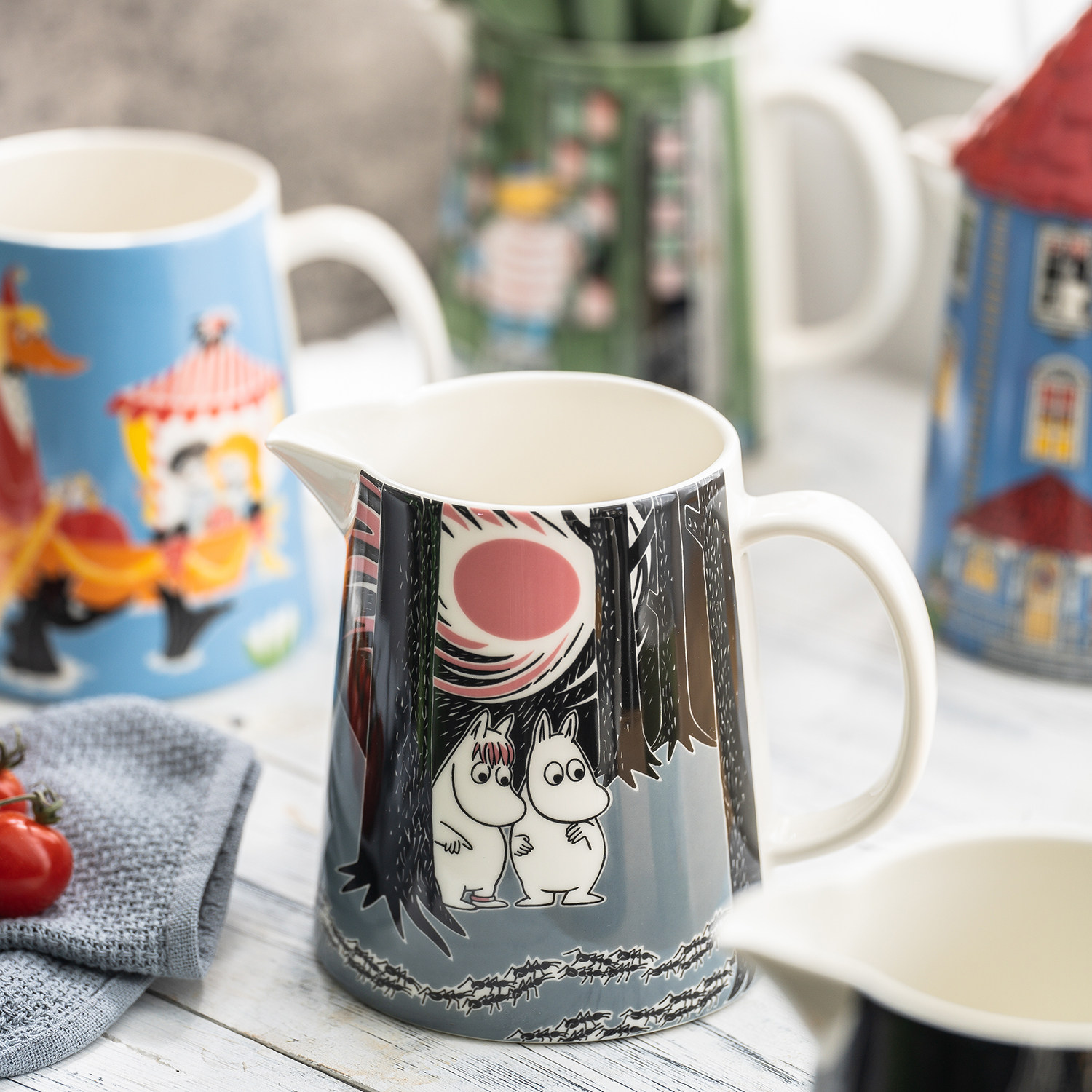 Finnish Arabia Moomin Mminya Meme Ceramic Cutlery Sealed Jars Spoon Milk Jug Cup Tray Gift Box-Taobao