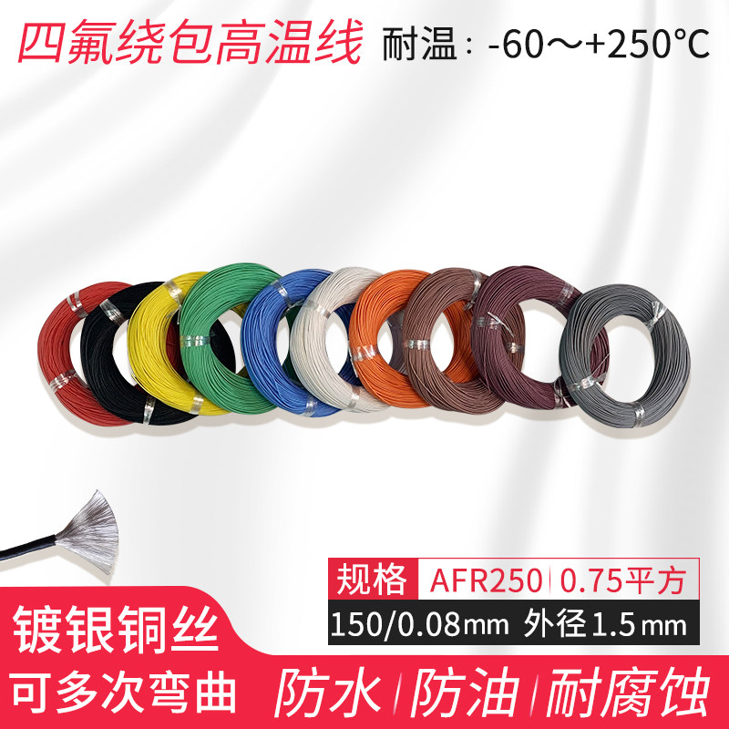 AFR 250 ultra-fine soft TFT film wraps silver high temperature line 0 75 square 150 08 aeronautical wire
