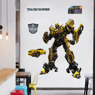 Creative transformers children's room background decoration painting