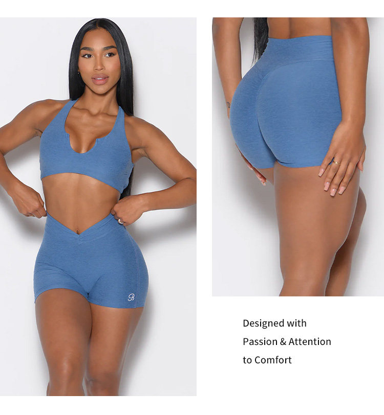 Сейчас в наличии BOMBSHELL SPORTSWEAR новый высокий талия плотно шорты V ACTIVE SHORTS 