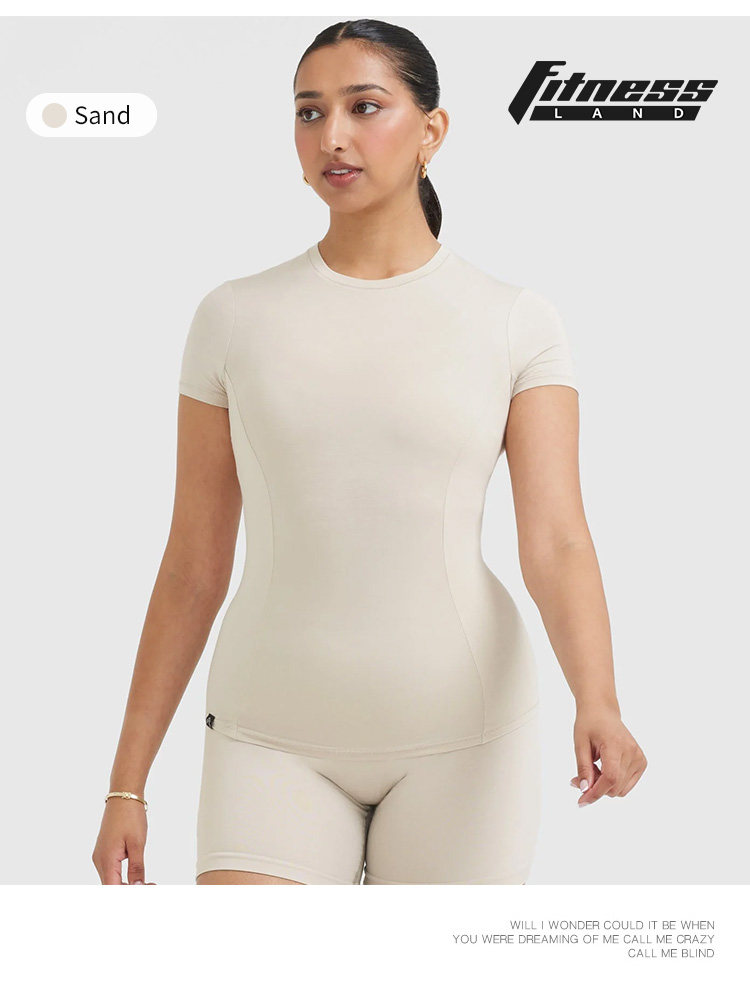 Классика сейчас в наличии ONER ACTIVE плотно движение короткий рукав MELLOW SOFT SHORT SLEEVE T 