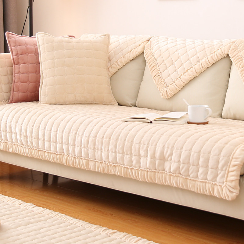 Four seasons universal sofa cushion simple modern non-slip leather fabric solid wood custom cover towel all-inclusive universal cushion