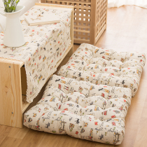 Cotton and hemp thickened dining chair cushion Elastic student chair cushion Linen office chair cushion Tatami seat cushion Chair Cotton seat cushion