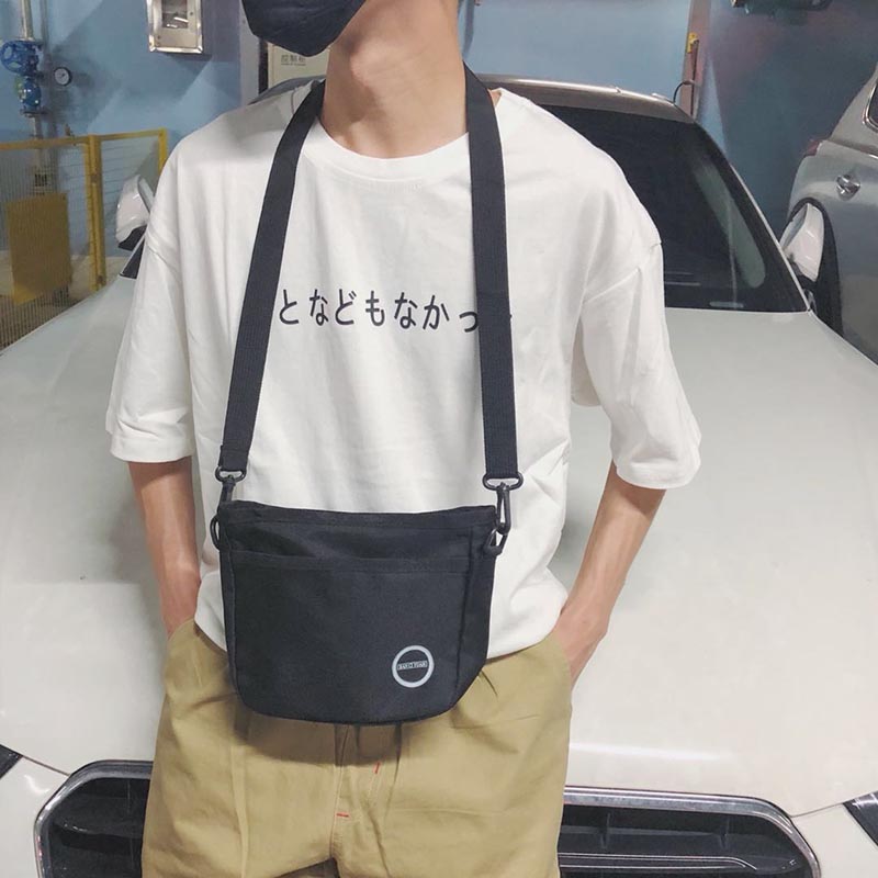 Bag Day Ensemble Boys Skew Satchel Trend Han Edition New Men's Canvas Shoulder Bag Single Shoulder Casual 100 Hitch Student Pouch