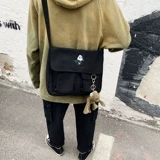 Трендовая сумка через плечо для отдыха, шоппер, школьный рюкзак, в корейском стиле