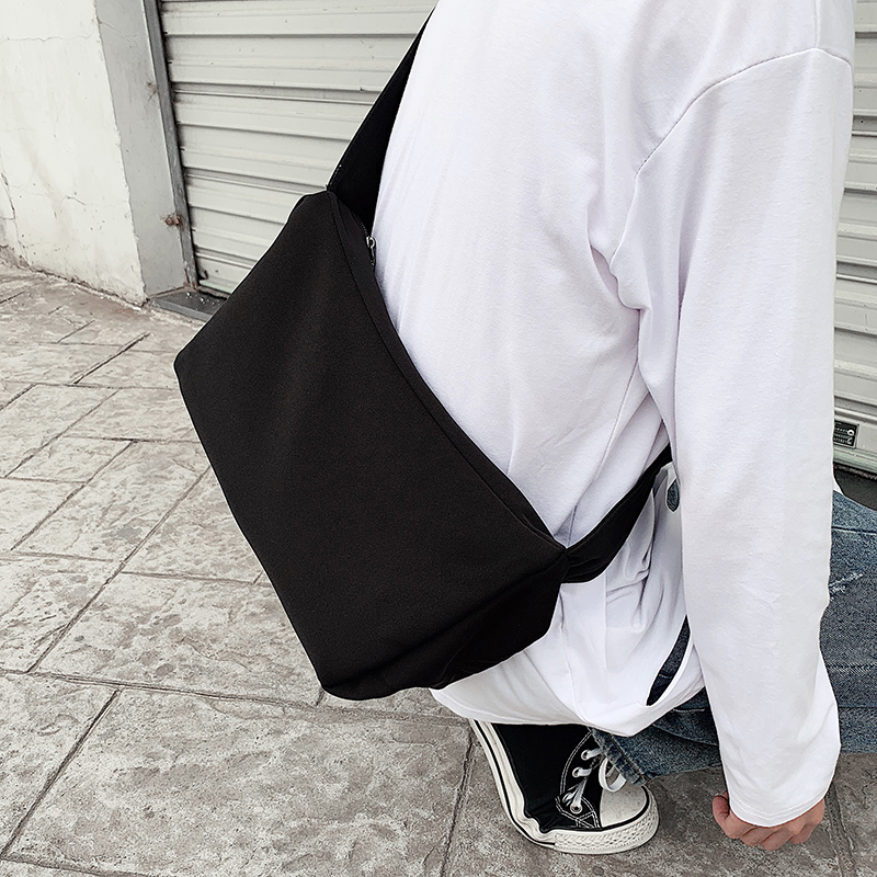 Nylon messenger bag male ins trend Korean version fashion street student backpack shoulder bag tide brand boy bag