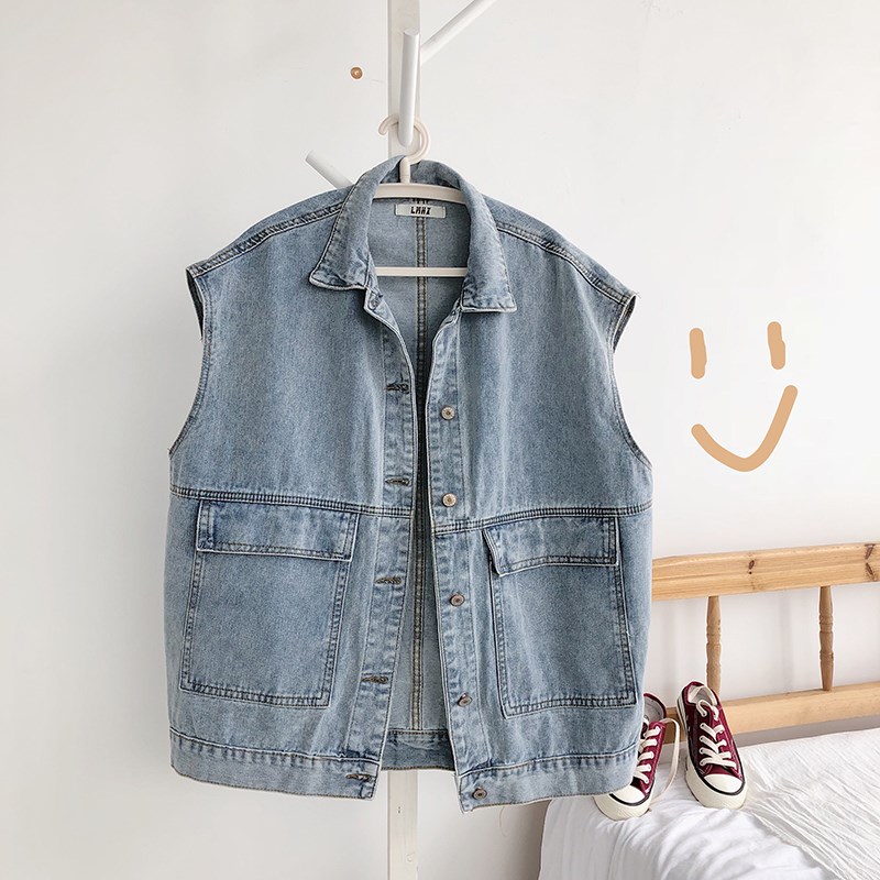 Mùa thu / đông mỡ đang lớn mm tay denim phụ nữ áo khoác của phiên bản Hàn Quốc sinh viên lỏng lẻo bên ngoài đặt trên quần áo giáp la