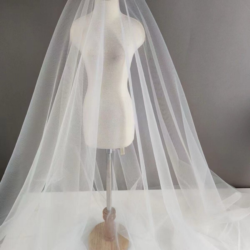 ins Fairy Mist Mesh Fabric Soft Handmade DIY Solid Color Wedding Veil Bridal Tulle Clothing Material ins Fairy Mist Mesh Fabric Soft Handmade DIY Solid Color Wedding Veil Bridal Tulle Clothing Material