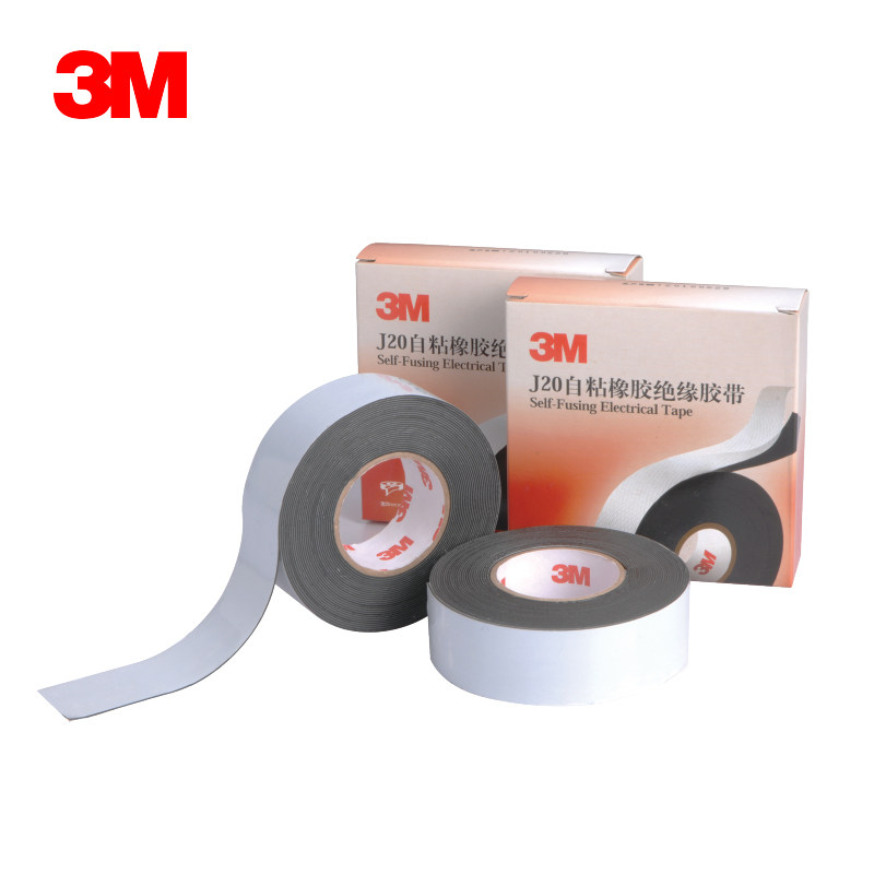 3M self-adhesive rubber insulating adhesive tape J20 High pressure work waterproof rubberized rubberized adhesive tape with black adhesive tape price