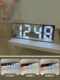 Alarm clock mirror digital clock led luminous silent desktop bedside ornaments smart electronic clock for students