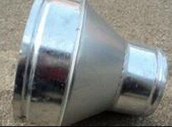 Processing galvanized white sheet iron sheet size head variable diameter wind pipe joint isometric ventilator vent pipe bell mouth customisation