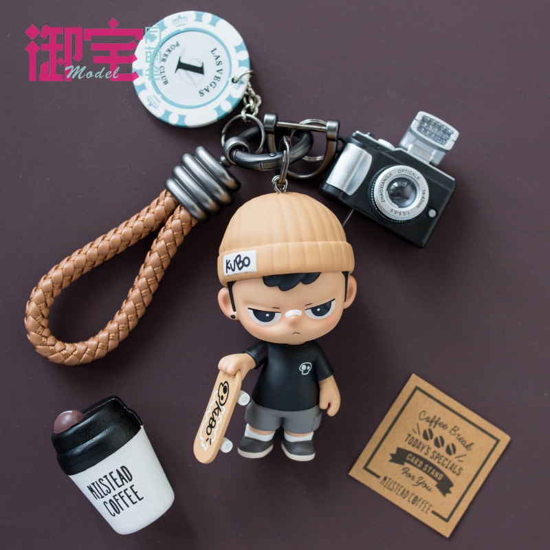 Pop Mart Kubo Car Keychain Pop Mart Backpack Pendant Genuine Cartoon Multifunctional Bag Accessory