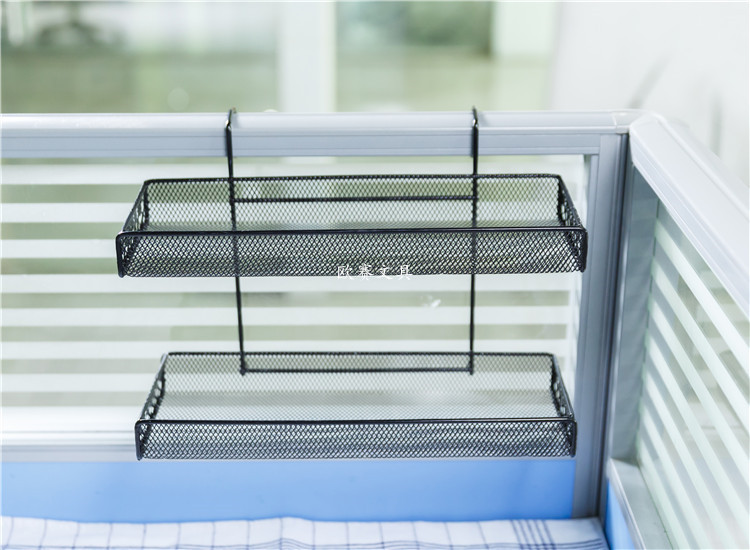 Bàn làm việc bằng sắt rèn nhiều lớp giá đỡ cửa sổ bệ lưu trữ giá để bàn văn phòng máy tính để bàn hoa mọng nước - Kệ kệ tủ gỗ