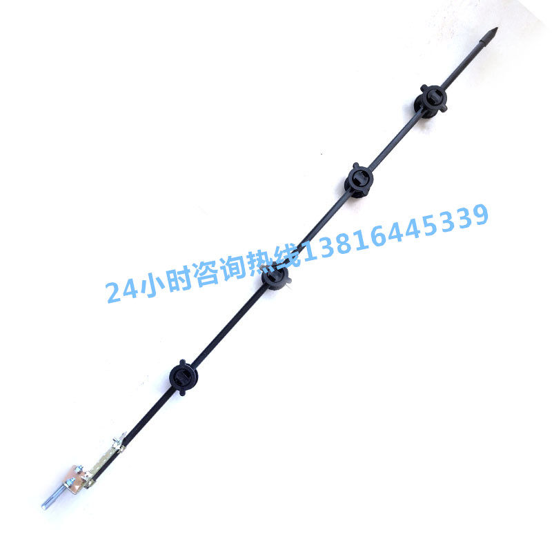Electronic fence middle rod set of electronic fence line-of-the-wire rod set