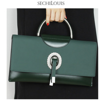 Temperament retro leather portable envelope bag female 2020 new fashion tassel cowhide shoulder bag chain shoulder bag