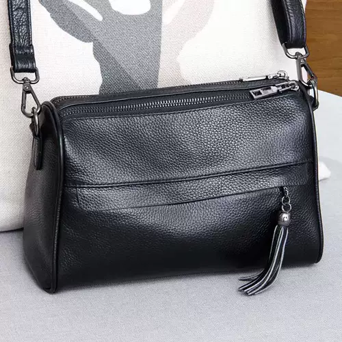 Модная универсальная кожаная сумка через плечо на одно плечо на ремне, из натуральной кожи