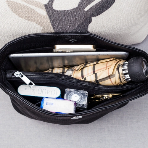 Вместительная и большая универсальная сумка на одно плечо, небольшая сумка, коллекция 2023, из натуральной кожи