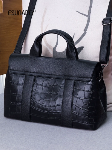 Вместительная и большая элитная элегантная сумка на одно плечо для матери, из натуральной кожи