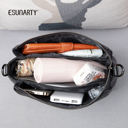 Вместительная и большая модная сумка на одно плечо для матери, из натуральной кожи, городской стиль