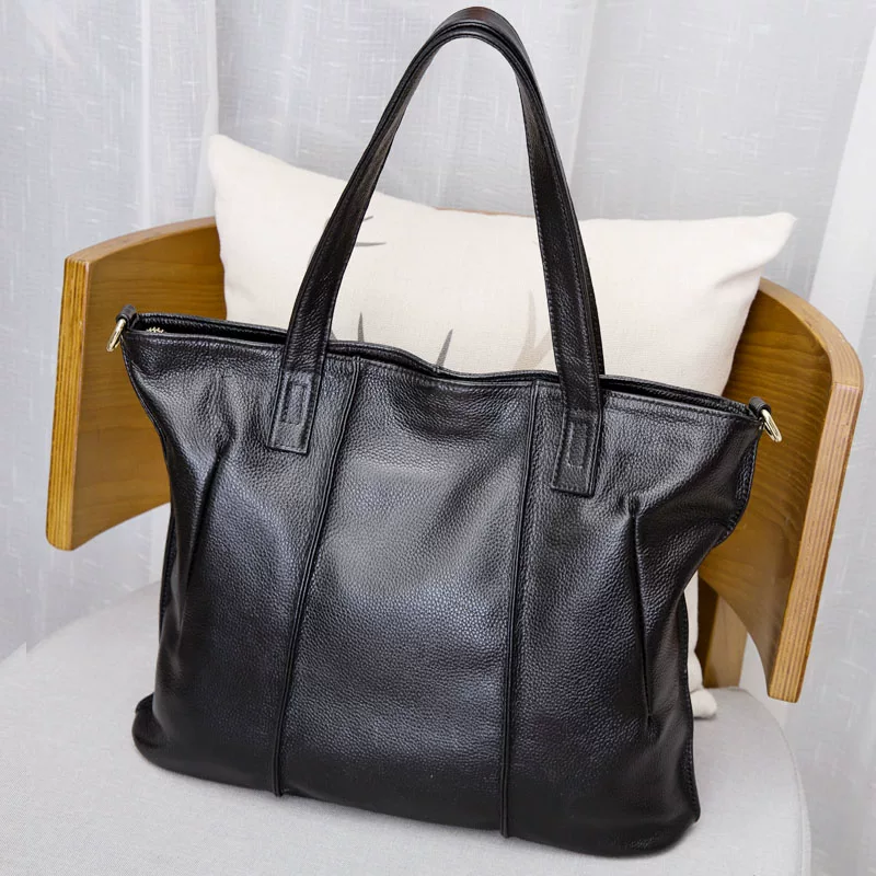 Shoulder bag, capacious universal one-shoulder bag, genuine leather