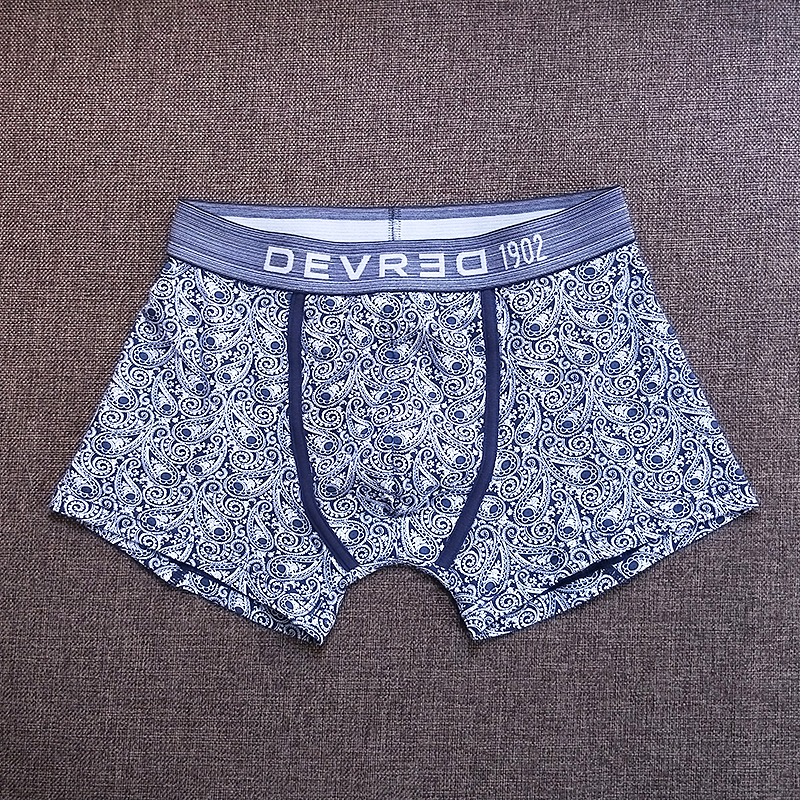 Foreign trade tail single men's four-corner underpants pure cotton mid-waist four-corner trouser head antibacterial and breathable without grinding legs European and American currents