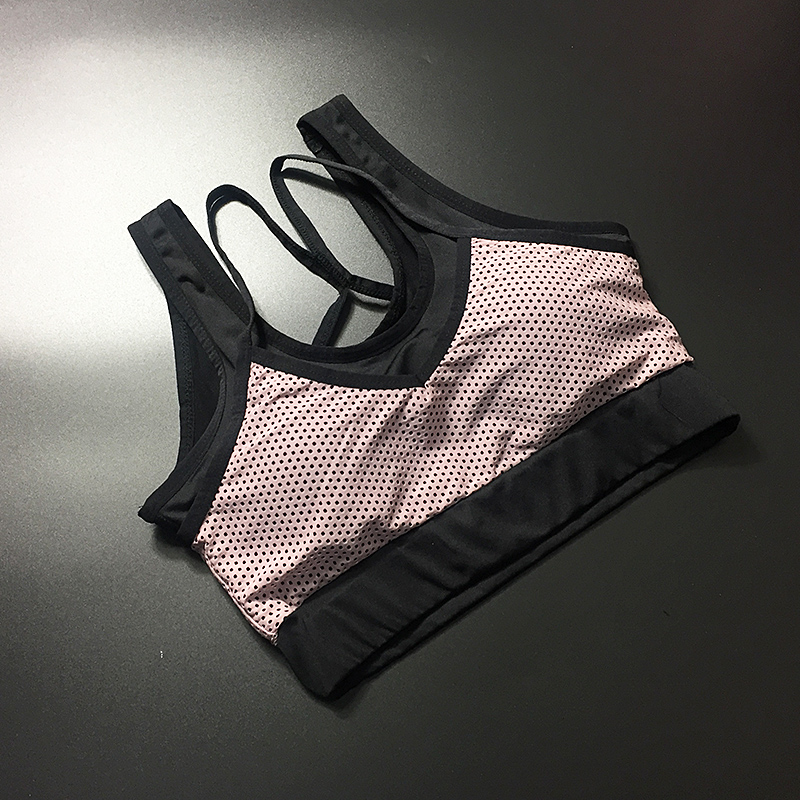 Thể thao corset nữ mùa xuân và mùa hè giả hai ngắn thể dục rỗng áo ngực đàn hồi sexy trở lại nhanh khô chạy quần áo quần tập gym nam