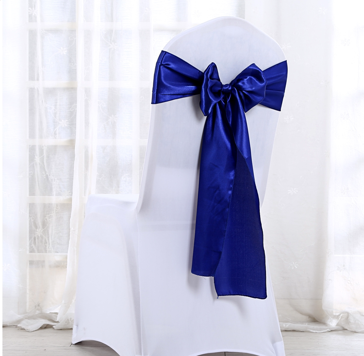 Shanghai-promoted furniture color tin ribbon floating band can be matched with cocktail table bar table wedding bar chair cover butterfly knot chair back flowers