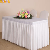 Long table thickened tablecloth conference table tablecloth desk conference room table dress exhibition wedding sign-in cover